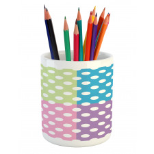 Polka Dots Patchwork Pencil Pen Holder