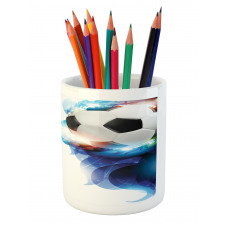 Ball Graphic Game Sports Pencil Pen Holder