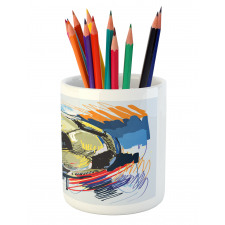 Colorful Detailed Pencil Pen Holder