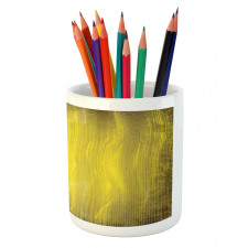 Abstract Retro Grunge Pencil Pen Holder