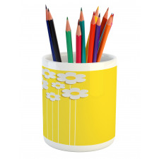 Cartoon Spring Flowers Pencil Pen Holder