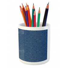 Retro Dots Stars Pencil Pen Holder