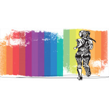 Marathon Runner Ombre Pencil Pen Holder