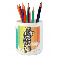 Marathon Runner Ombre Pencil Pen Holder