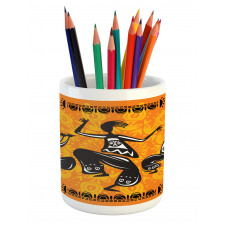 Native Dancer Tribal Pencil Pen Holder