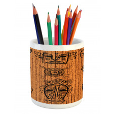 Native Masks Pencil Pen Holder