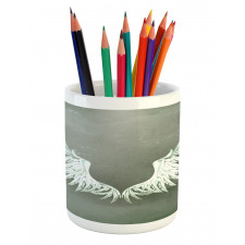 Coat of Arms Wings Pencil Pen Holder