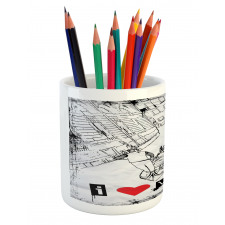 Venetian Canal Art Love Pencil Pen Holder