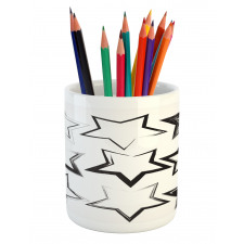 Grunge Art Design Pencil Pen Holder