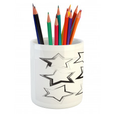 Grunge Art Design Pencil Pen Holder