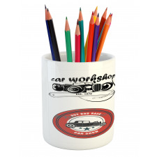 Retro Cars Pop Art Pencil Pen Holder