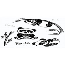 Hand Drawn Panda Poses Pencil Pen Holder