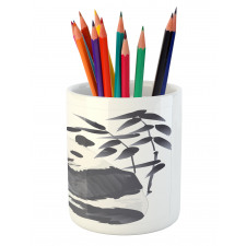 Panda in Zoo Chinese Pencil Pen Holder