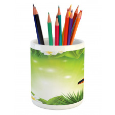 Exotic Jungle Pencil Pen Holder