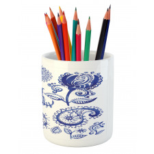 Watercolor Mandala Pencil Pen Holder