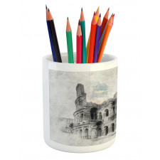 Colosseum Rome Sketch Pencil Pen Holder