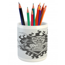 Ghost Ninja Fire Oriental Pencil Pen Holder