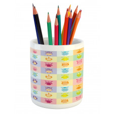 Colorful Owl Kids Pencil Pen Holder