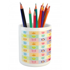 Colorful Owl Kids Pencil Pen Holder