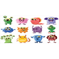 Cartoon Aliens Monsters Pencil Pen Holder