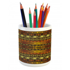 Geometric Indigenous Art Pencil Pen Holder