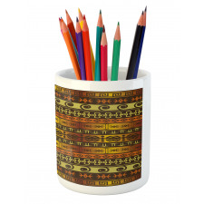 Geometric Indigenous Art Pencil Pen Holder