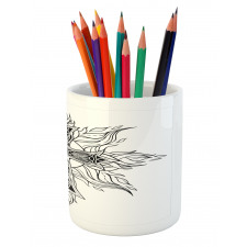 Gothic Flames Shape Pencil Pen Holder