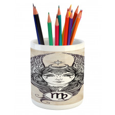 Hand Drawn Astrological Pencil Pen Holder