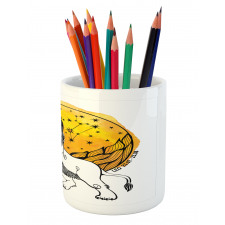 Zodiac Leo Art Pencil Pen Holder