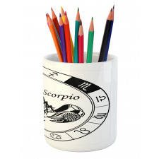 Astrology Signs Scorpio Pencil Pen Holder