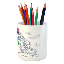 Yoga Meditation Lotus Pose Pencil Pen Holder