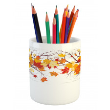 Cartoon Maple Autumn Tree Pencil Pen Holder