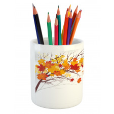 Cartoon Maple Autumn Tree Pencil Pen Holder