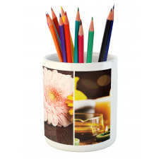 Gerbera Candles Spa Pencil Pen Holder