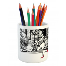 Shopper Girl NYC Pencil Pen Holder