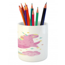 Unicorn with Star Rainbow Pencil Pen Holder