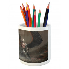 Knight Artwork Pencil Pen Holder