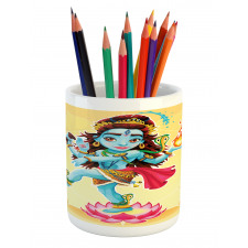 Cartoon Eastern Figure Pencil Pen Holder