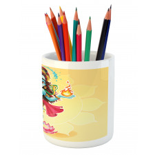 Cartoon Eastern Figure Pencil Pen Holder