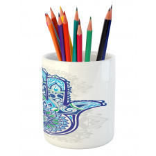 Eastern Floral Pencil Pen Holder