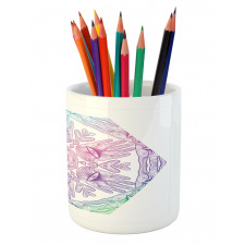 Evil Eye Bohemian Ombre Pencil Pen Holder