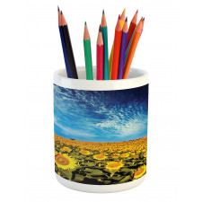 Sunflower Garden Nature Pencil Pen Holder