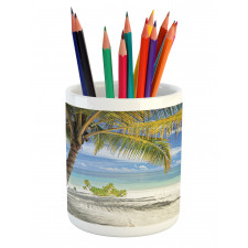 Palm Trees Coastline Pencil Pen Holder