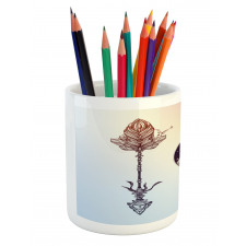 Boho Feather Pencil Pen Holder