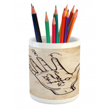 Retro Medieval Form Pencil Pen Holder