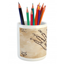 Retro Medieval Form Pencil Pen Holder