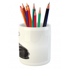 Egyptian Animal Motif Pencil Pen Holder