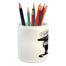 Egyptian Animal Motif Pencil Pen Holder