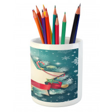 Santa Star Snowflake Pencil Pen Holder