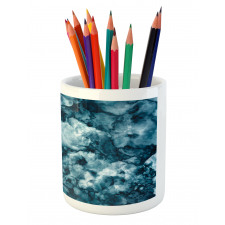 Marble Stone Effect Pencil Pen Holder